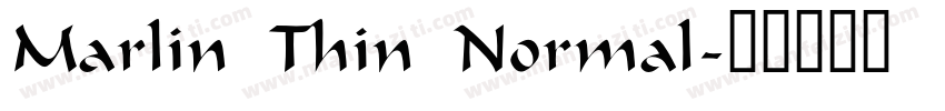 Marlin Thin Normal字体转换